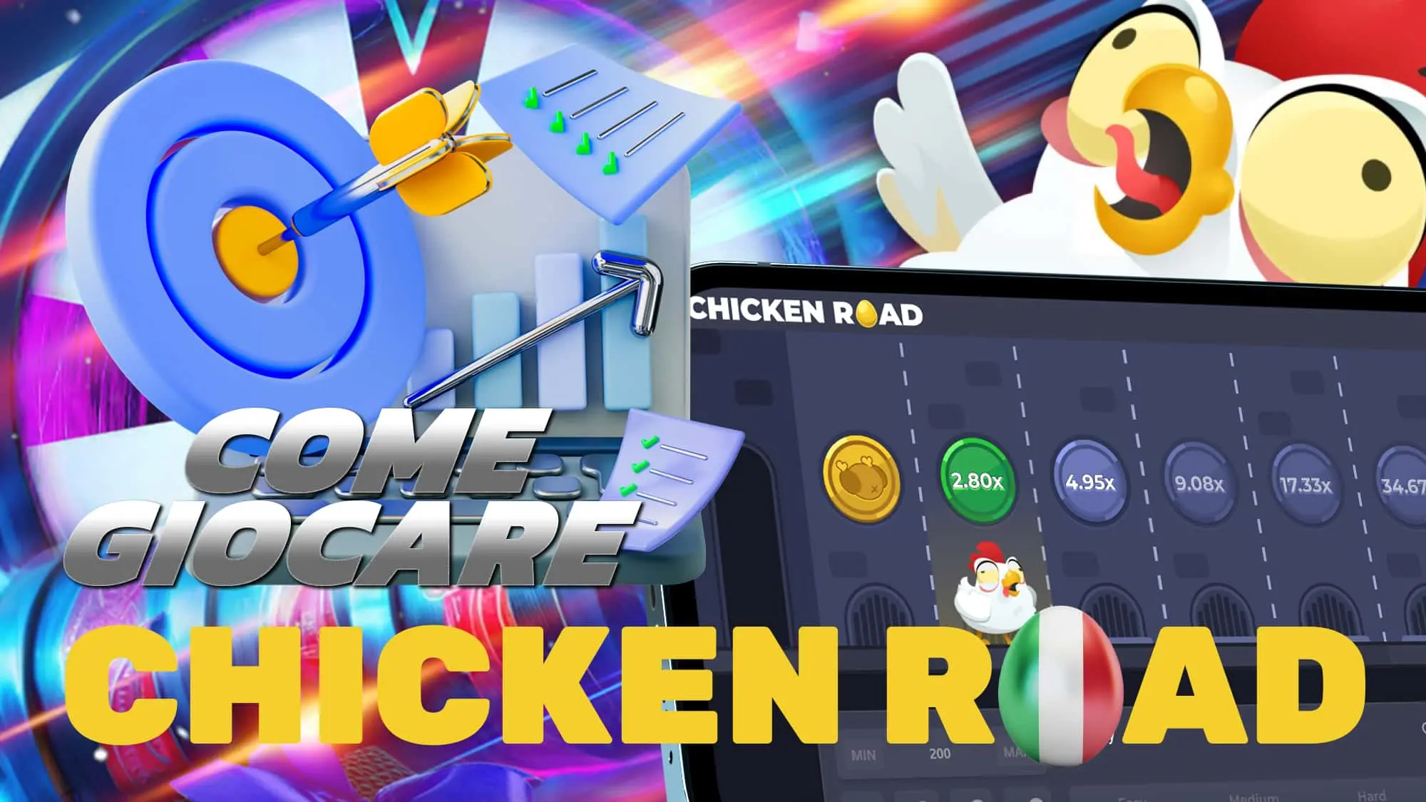 Registrati e inizia a giocare a Chicken Road