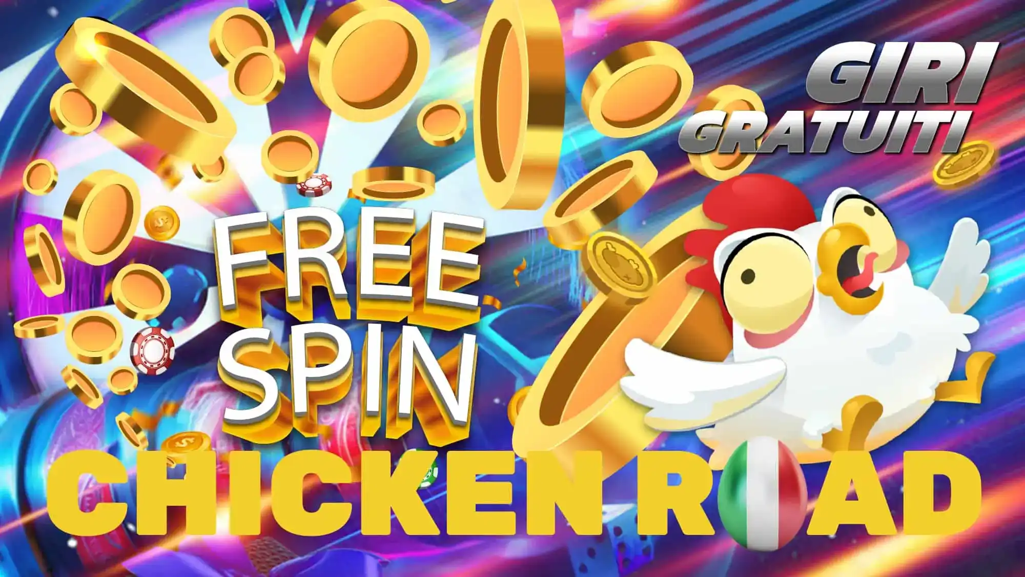Ottieni giri gratuiti e altri bonus nel gioco Chicken Road
